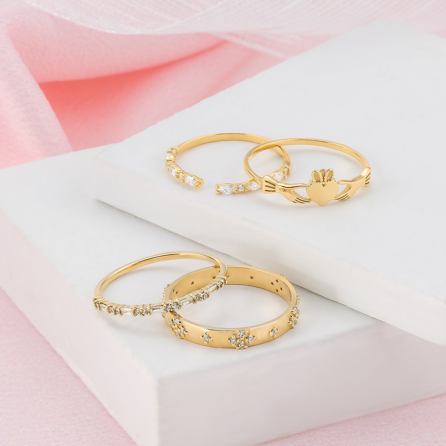 Baguette Half Eternity Birthstone Wedding Band