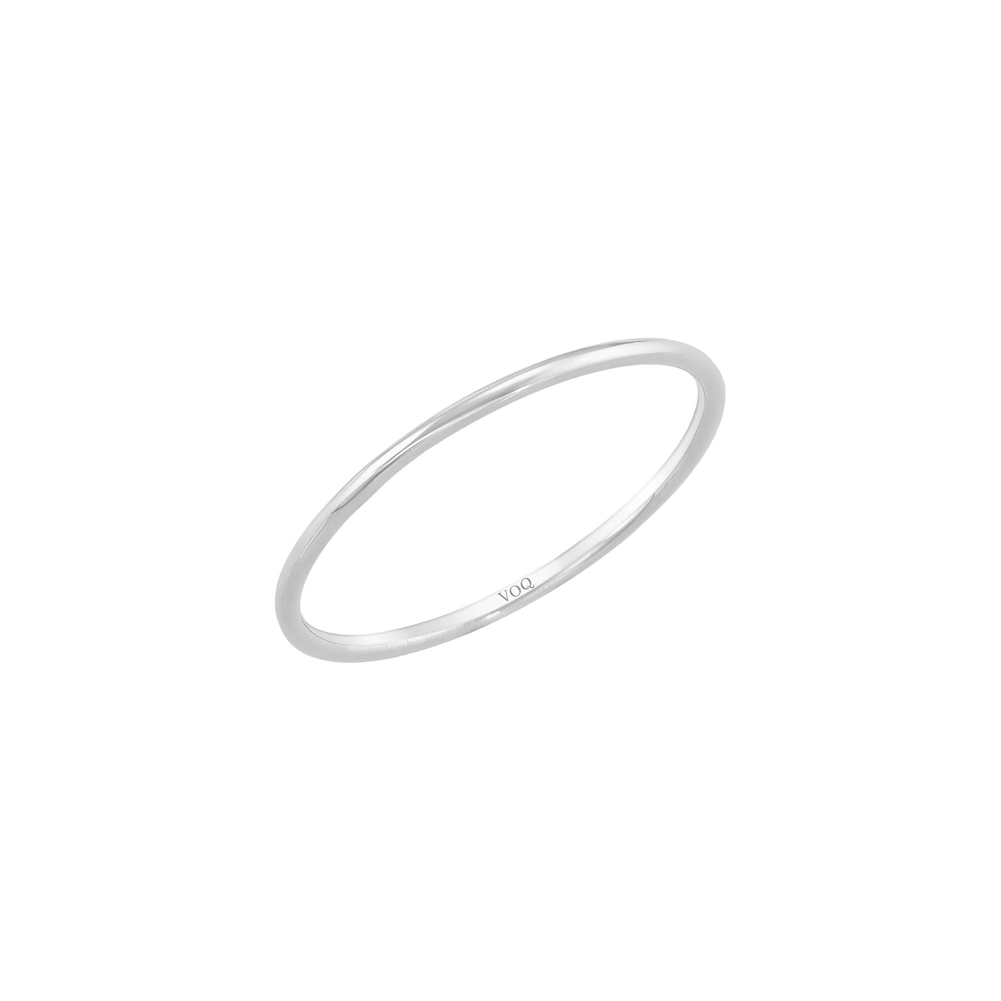 Thin 1mm 14k Solid Gold Wedding Band