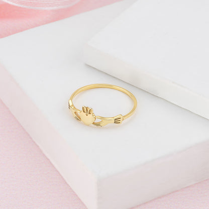 Irish Claddagh Vintage Celtic Statement Ring