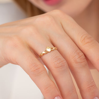 Irish Claddagh Vintage Celtic Statement Ring