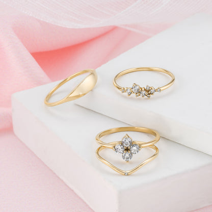 Signet Dome Minimalist Engraved Solid Gold Band