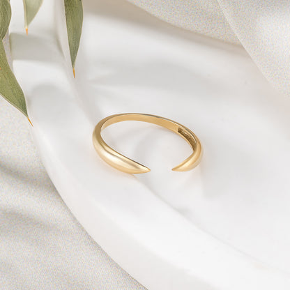 Open Cuff Ring Minimalist Claw Band