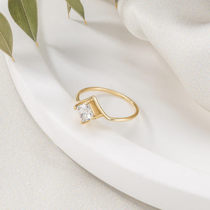 Princess Cut Solitaire Engagement Ring