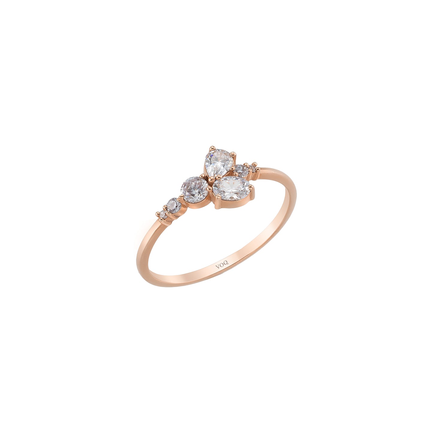 Constellation Butterfly Solid Gold Ring