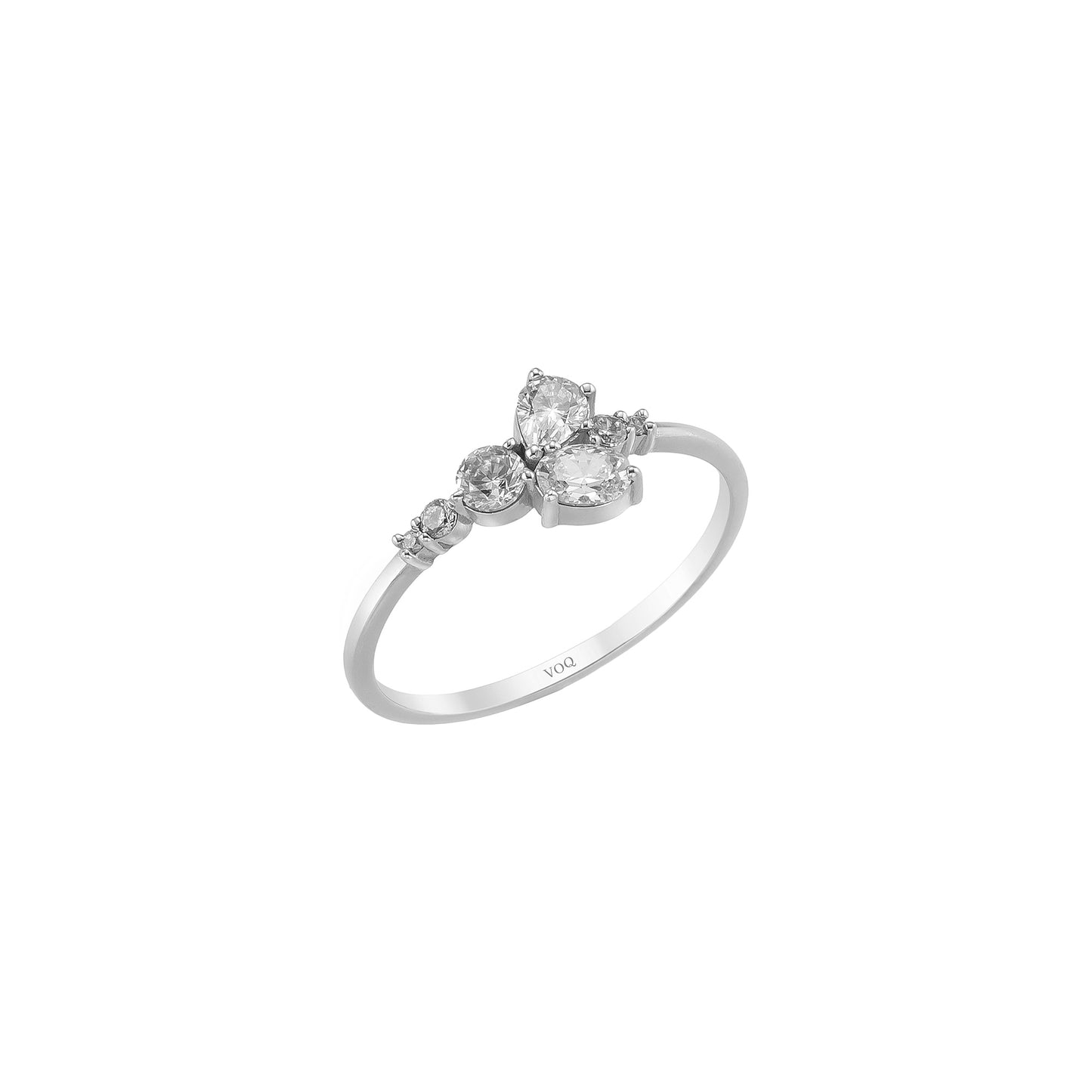 Constellation Butterfly Solid Gold Ring