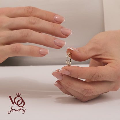 Chain Link Solid Gold Band Ring